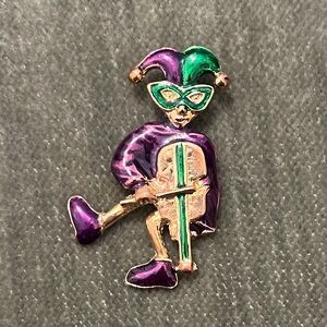 Whimsical Jester Brooch